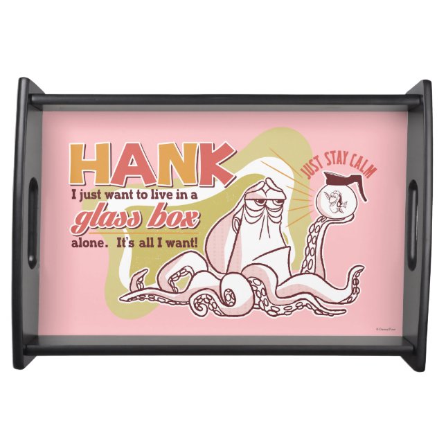 Hank | Live in a Glass Box Alone Serving Tray (Front)