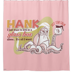 Hank   Live in a Glass Box Alone Shower Curtain