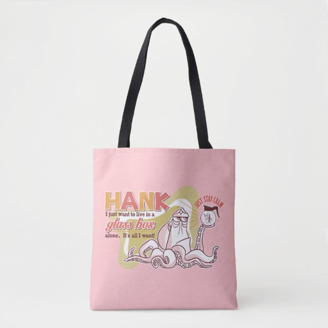 Hank | Live in a Glass Box Alone Tote Bag (Front)