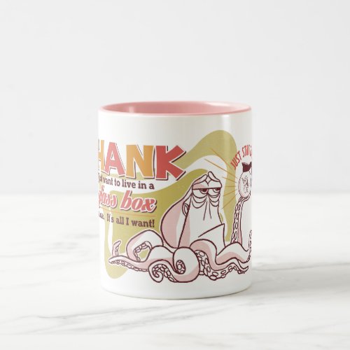 Hank  Live in a Glass Box Alone Two_Tone Coffee Mug