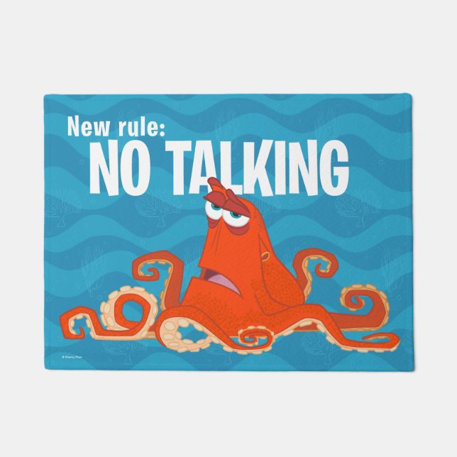 Hank | New Rule...No Talking Doormat (Front)