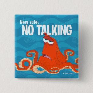 Hank New Rule...No Talking Pinback Button