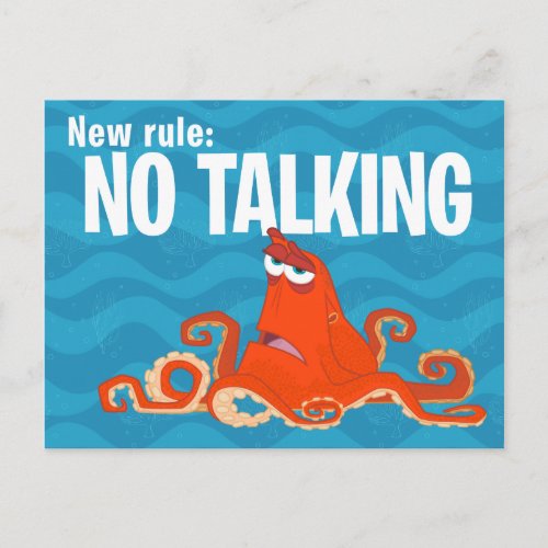 Hank  New RuleNo Talking Postcard