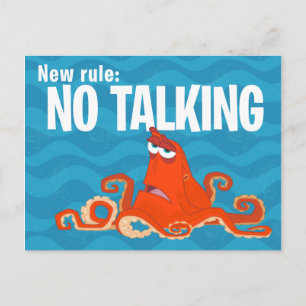 Hank New Rule...No Talking Postcard
