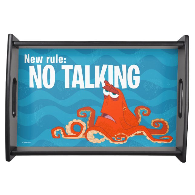 Hank | New Rule...No Talking Serving Tray (Front)