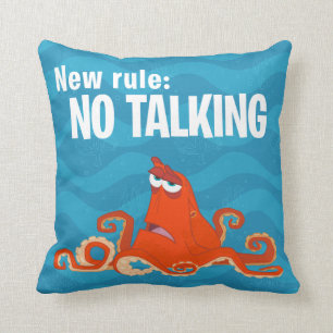 Hank   New Rule...No Talking Throw Pillow