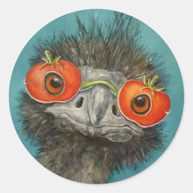 hank the emu stickers (Front)