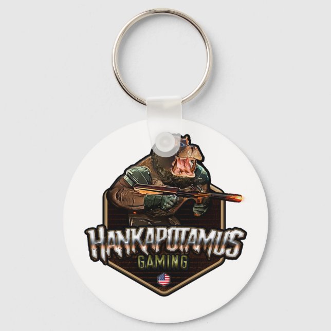 Hankapotamus Keychain (Front)