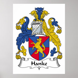 Hanke Family Crest Poster
