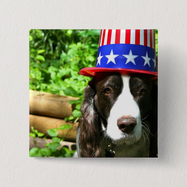 Hankie Doodle Dandy Pinback Button (Front)