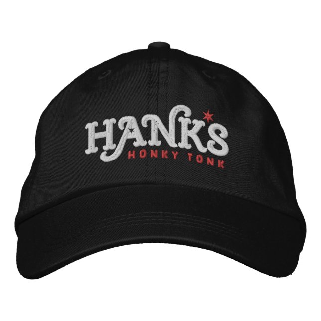 Hank's Original Official Logo Embroidered Baseball Hat (Front)