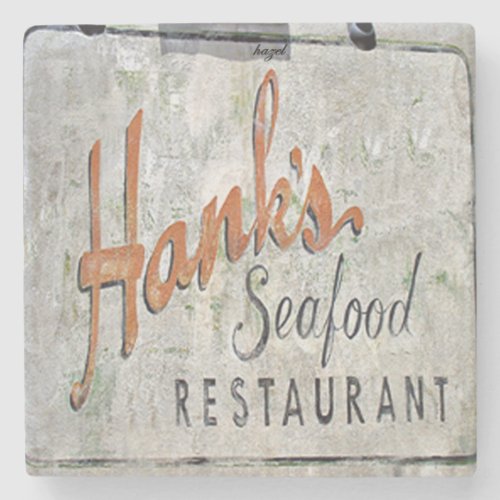 Hanks Seafood Charleston SC Marble Coaster