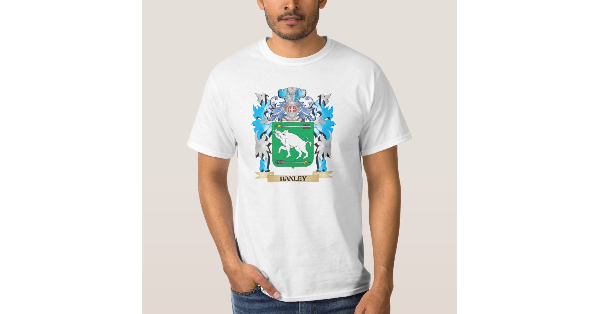 Hanley Coat of Arms Family Crest TShirt