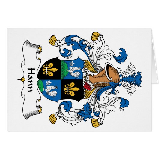 Hann Family Crest Cards (Front Horizontal)