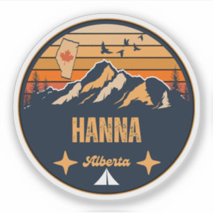 Hanna, Alberta Sticker
