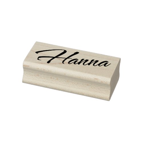 Hanna name decorative font lettering rubber stamp