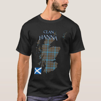 Hanna Scottish Clan Tartan Scotland T-Shirt