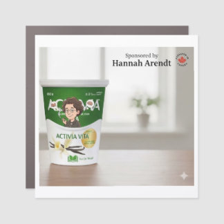 Hannah Arendt Activa Vita Car Magnet