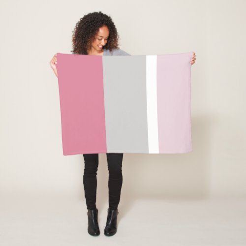 HANNAH collection  Modern Japanese Pink  Black Fleece Blanket