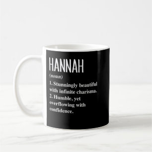 Hannah First Name Definition Personalized Gift Ide Coffee Mug
