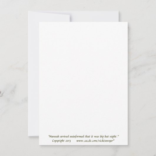 Hannah flat card (Back)