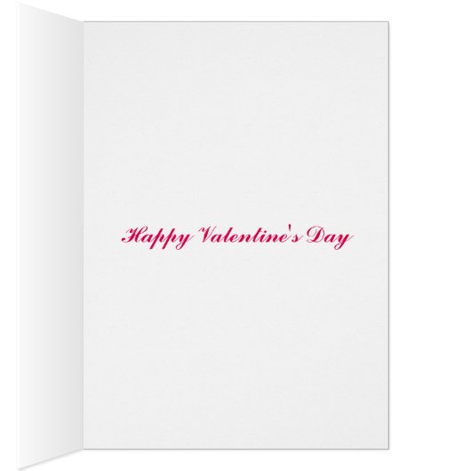 Hannah Gordon Pink Rose Valentine Day card (Inside (Right))