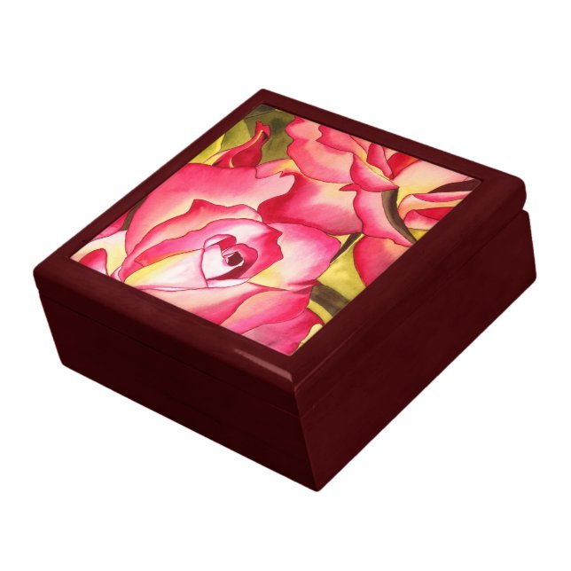 Hannah Gordon rose Valentine gift box (Side)
