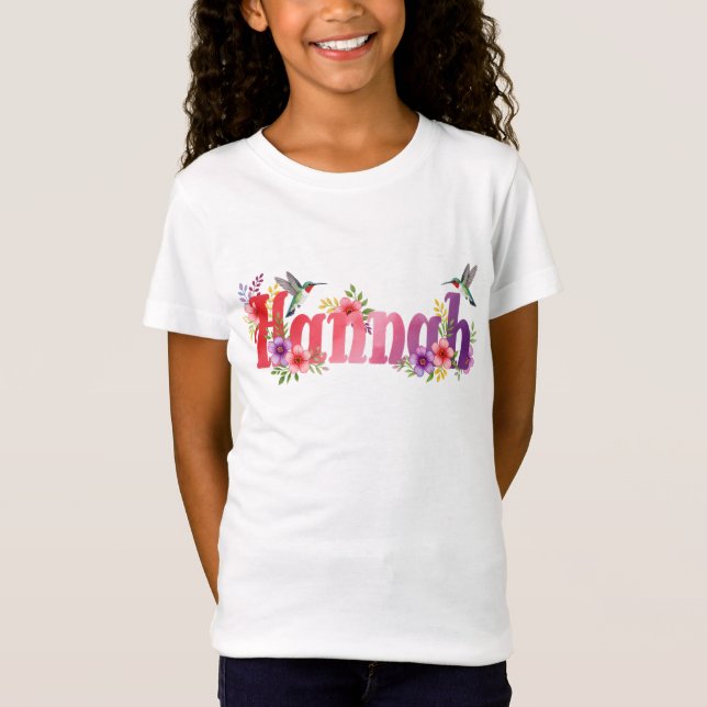 Hannah - Personalised Shirt  - For Kids (Front)