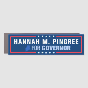 Hannah Pingree for Maine Governor Bumper Car Magnet