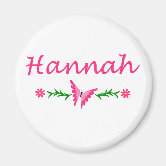 Hannah (Pink Butterfly) Magnet