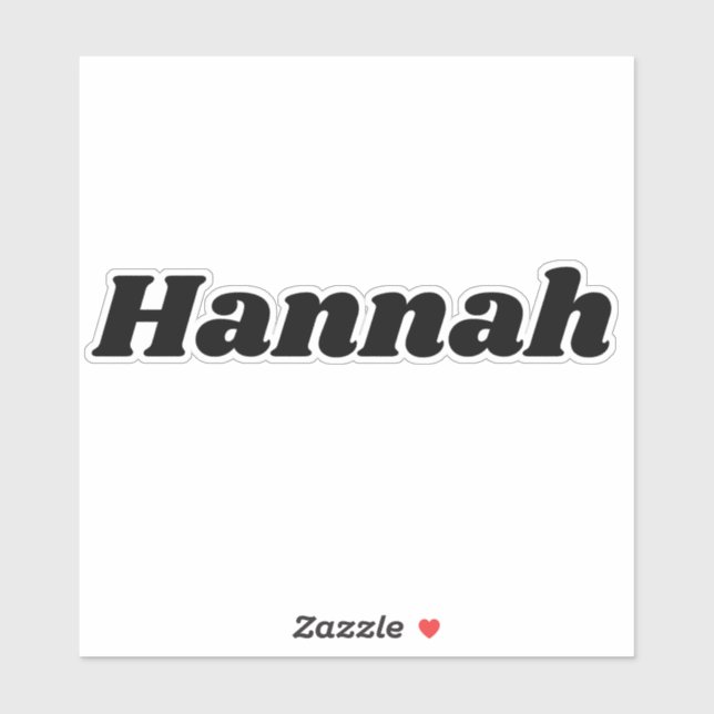 Hannah Sticker (Sheet)