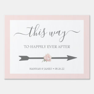 Hannah Wedding Directional Sign