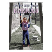 Hannah's card (Front)