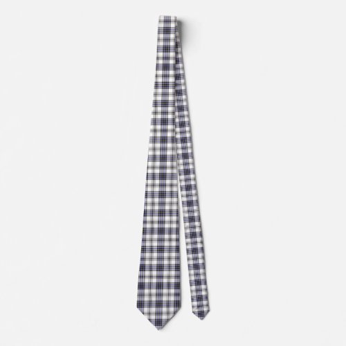 Hannay Tartan Plaid Blue Black Pattern Neck Tie