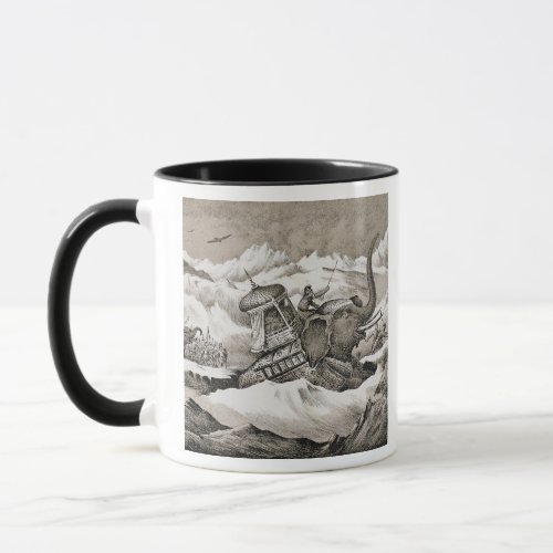 Hannibal 247_c183 BC and his war elephants cros Mug