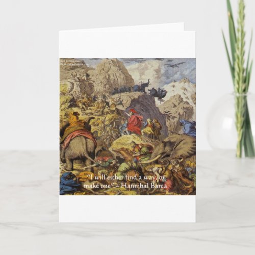 Hannibal Barca  Army  Quote Gifts  Cards