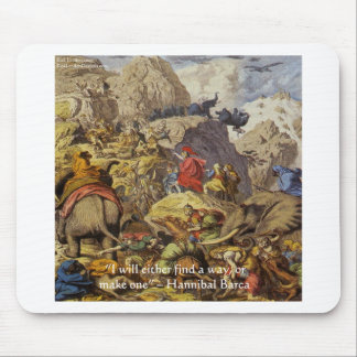 Hannibal Barca & Army & Quote Gifts & Cards Mouse Pad