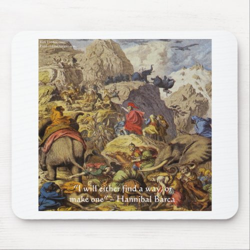 Hannibal Barca  Army  Quote Gifts  Cards Mouse Pad