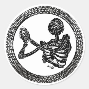 Hannibal Church Floor Skeleton Sticker