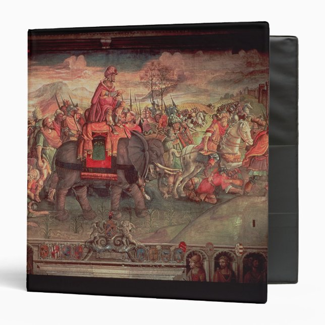 Hannibal Crossing the Alps 3 Ring Binder (Front/Inside)
