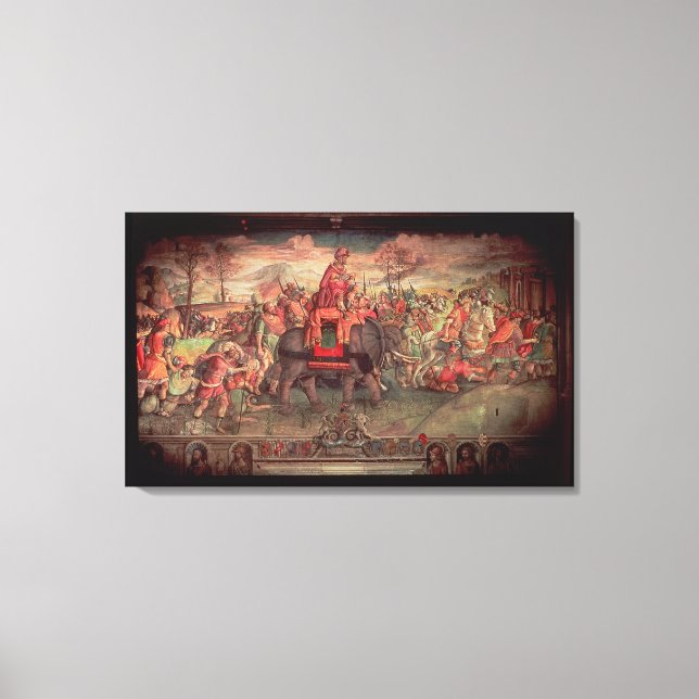 Hannibal Crossing the Alps Canvas Print (Front)