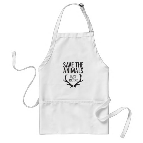 Hannibal Lecter _ Eat the Rude Save the Animals Adult Apron
