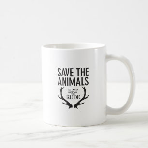 Hannibal Lecter - Eat the Rude (Save the Animals) Coffee Mug