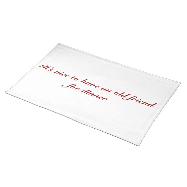 Hannibal Quote Placemat (On Table)