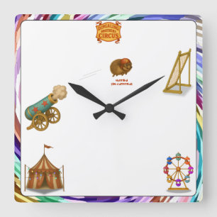Hannibal the Cannonball Square Wall Clock