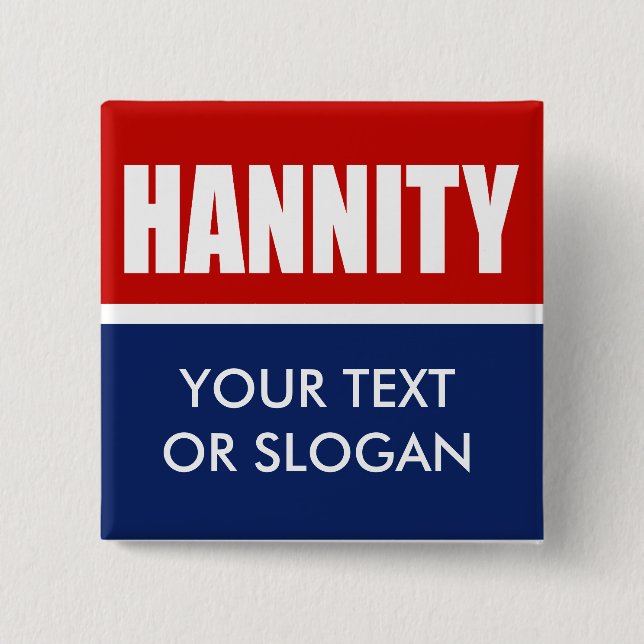 HANNITY 2012 PINBACK BUTTON (Front)