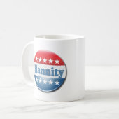 Hannity Button Coffee Mug (Front Left)