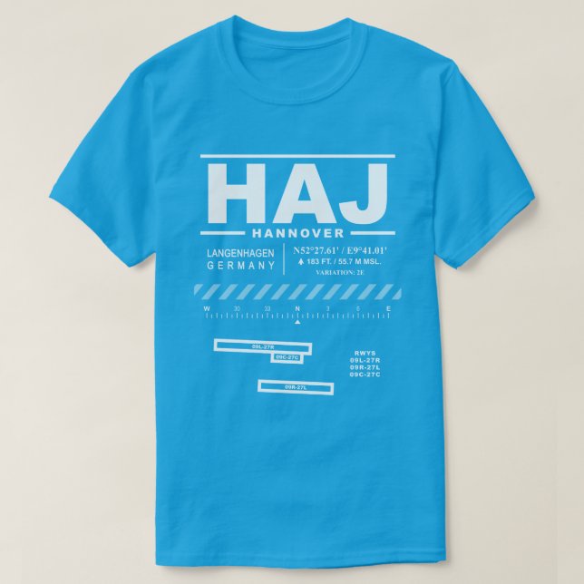 Hannover Airport HAJ T-Shirt (Design Front)