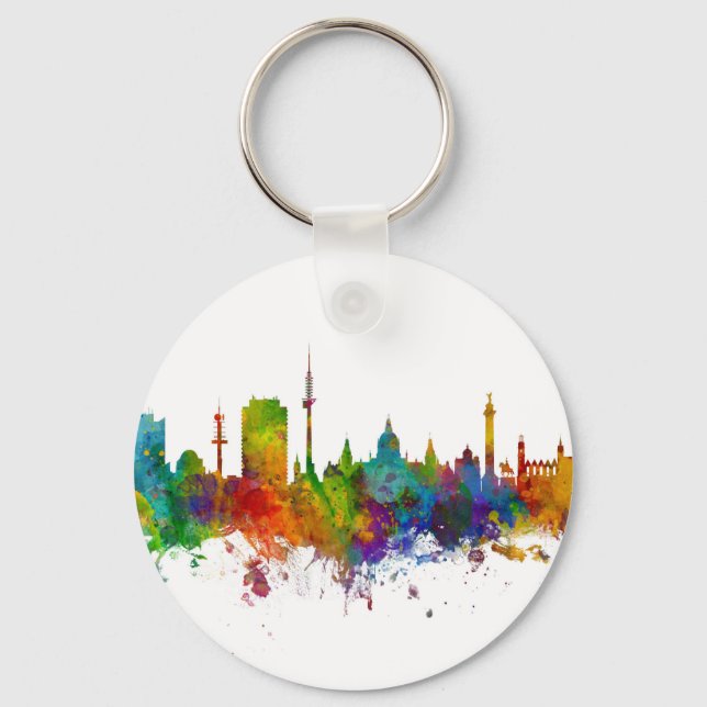 Hannover Germany Skyline Keychain (Front)