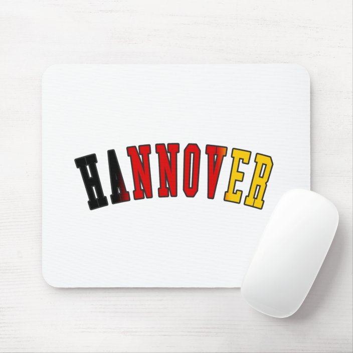 Hannover in Germany National Flag Colors Mousepad